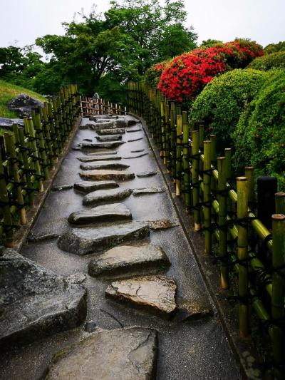 雨の日に岡山観光（岡山城・後楽園）