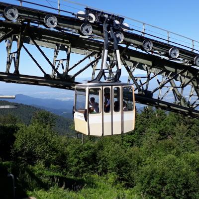 フライブルグ郊外、標高1284mのシャウインスランドまで登って太陽天文台見学