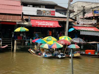 タイ・バンコク2020･･･（5）アンパワー水上マーケット　過剰なお寺めぐりボートツアーも