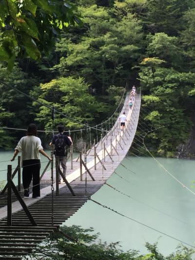 寸又峡「夢の吊橋」と道の駅【152】川根温泉