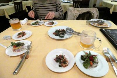 イタリア家庭料理とワインの店 ラガツッオ（Ragazzo）の夕食　