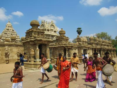 南＆西インドの旅②-2 「カイラーサナータル寺院 」からマハバリープラム「ファイブ・ラタ」&「海岸寺院」へ