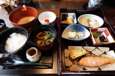 １０．GW明けのエクシブ箱根離宮2泊　日本料理 華暦の朝食　朝のエクシブ箱根の散策路 