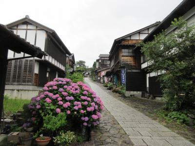 梅雨真っ只中の木曽路、岩村　№1