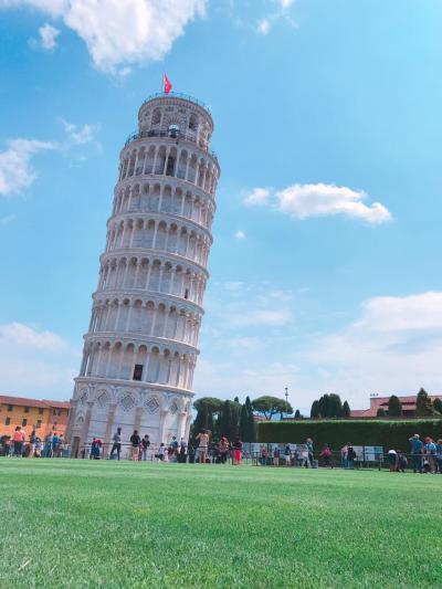 《イタリア女子旅2日目》本当に少し傾いていました！笑