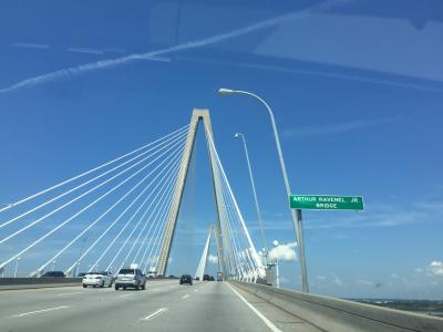 サウスカロライナ州　アーサー ラべネル ジュニア 橋　－　美しいアメリカ大陸最大の斜張橋