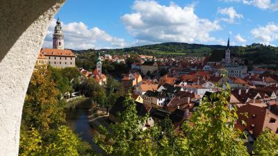 二度目のチェコ 蒼天快晴のチェスキー・クロムロフ