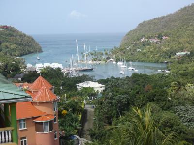 セントルシア マリーゴット湾からマラナサ庭園(Marigot Bay & Maranatha Gardens, St. Lucia)