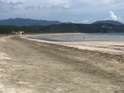 脇本海水浴場に孫たちを連れて~帰りはふぁみり庵はいから亭で夕食を