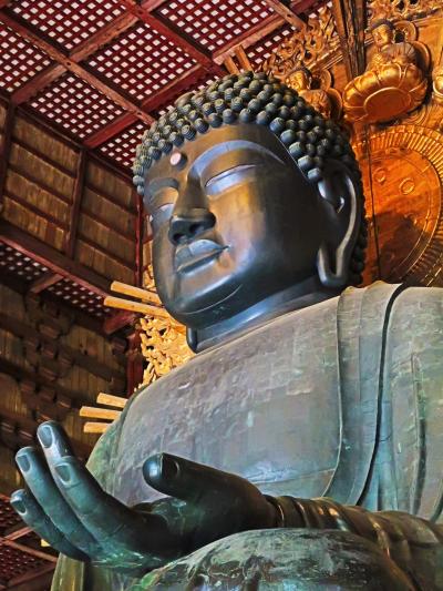 奈良県-28　奈良市b　東大寺　国宝=〈盧舎那仏〉=大仏さん　☆直視拝観でき－閑散時季に