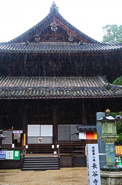 奈良県-5　豊山長谷寺c  国宝  本堂-大悲閣(観音堂)-懸造り ☆本尊・十一面観音像を拝観