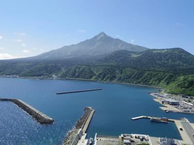 あこがれの利尻島・礼文島へ（５）・・利尻島を路線バスで一周、オタトマリ沼とベシ岬からの利尻富士～羽田までの機窓