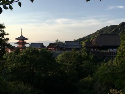 真夏の日帰り一人旅の京都3・夕暮れの清水寺