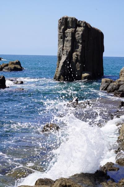 20200901-2 三国 東尋坊到着。遊覧船奮発しようと思ふたら、欠航やったね…