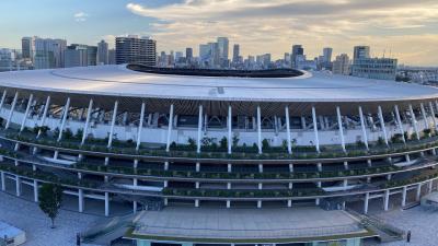 新国立競技場を見ながらのホテルステイ