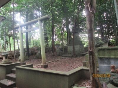 柏市の旧沼南町・高柳・御嶽神社・石祠