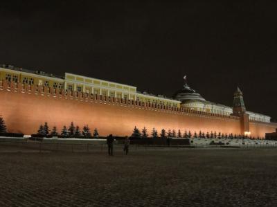 初めてのモスクワ その2（韓国・ロシア・ドイツ・イギリス・フランス 14日間の旅 3-2）“赤の広場” を夜の街歩き！