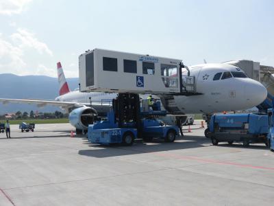 2018年　中欧旅行⑤　オーストリア航空757便　エコノミークラス搭乗記（OS757 VIE－SJJ)