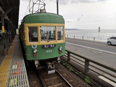 江ノ電レトロ車両305系、ミニモノレールごんたんとロマンスカー展望席