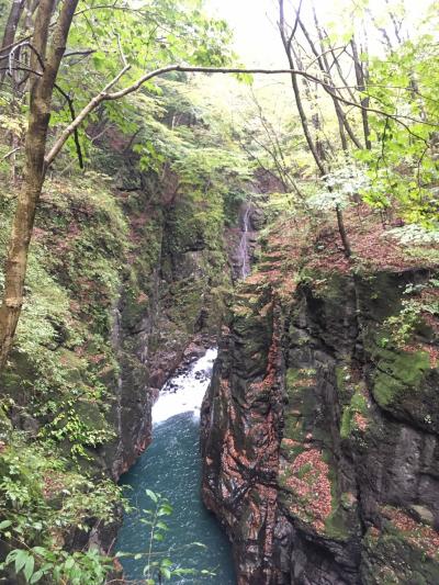 秋の吾妻峡谷、八ッ場ダム、川原湯温泉