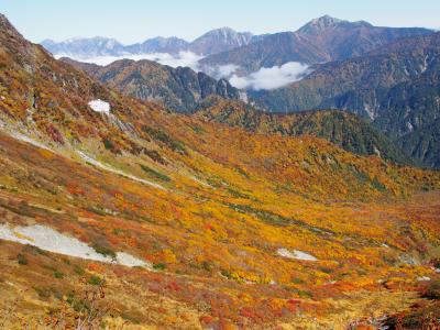 2020秋　立山ロープウェイの下に広がる錦秋の紅葉トンネルを歩く秋の山旅（室堂～東一ノ越～黒部平）