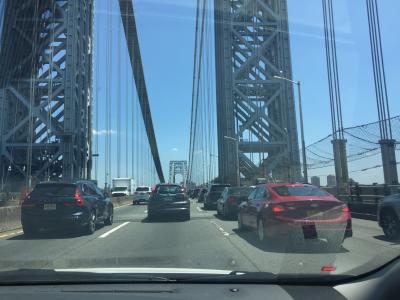 ニューヨーク州 マンハッタン　ー　東京の姉妹都市にあるジョージ ワシントン橋をドライブ