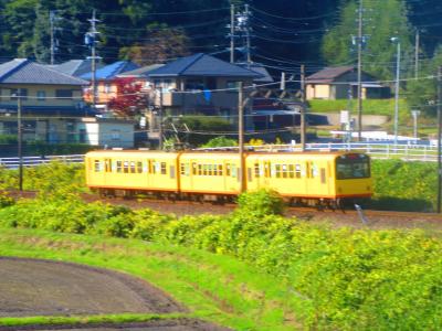 三岐鉄道北勢線の黄色い電車が撮りたくて阿下喜駅まで行きました。何とか撮れて最後の乗車です。