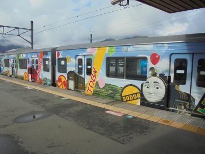 富士山を見に行きました-１　富士急行線　トーマス電車