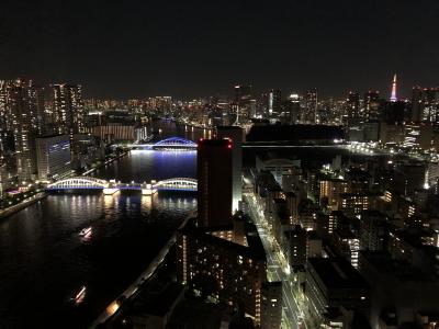 住みたい♪『銀座クレストン』宿泊記②東京タワー＆富士山＆隅田川の夜景が最高なスーペリアコーナーツインルーム☆彡高級【しゃぶ禅】食べ放題！朝食