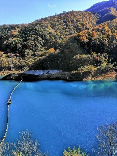 ☆四万温泉 紅葉のシーズン 四万グランドホテルと四万たむらの温泉☆奥四万湖 No2