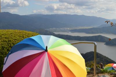 福井☆三方五湖　天空のテラスで秋バラにうっとり足湯でほっこり(*^_^*)