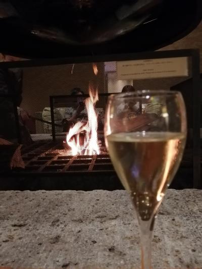 愛犬と宿泊。暖炉付きラウンジでシャンパン&ビールフリーフロー。硫黄大浴場。