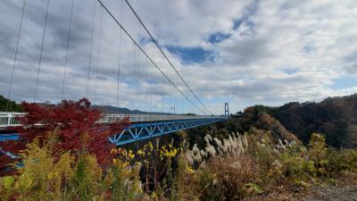 袋田の滝と竜神大吊り橋紅葉と焼きだんご満喫の日帰り旅♪