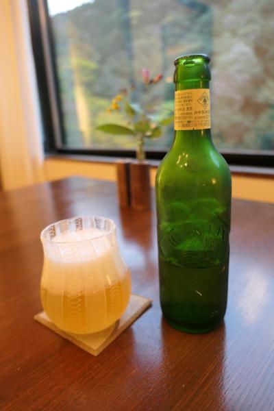 秋の伊豆旅♪　Vol.4　☆湯ヶ島温泉「アルカナイズ」：「ザ・スイート」風呂上がりはビール♪