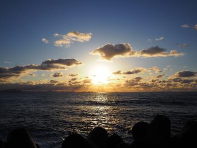 2020.11 福井へ家族旅行&三セク探訪記(1)福井へドライブ、夕暮れ時の越前海岸へ。