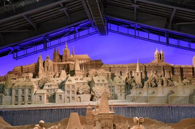 圧倒的な造形の砂像