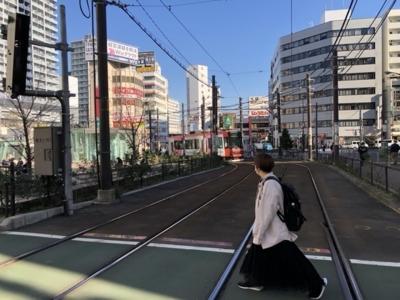 ほのぼのする都電荒川線沿い