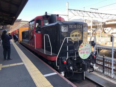 トロッコ列車で嵐山へ、そして世界遺産・天龍寺を拝観