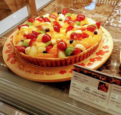 ケーキ  の     キル フェボン  銀座 ひとり 旅　　　　　2020 