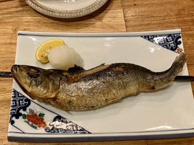 仙台グルメ旅　前半　行きつけのお店で焼き魚とセリ鍋