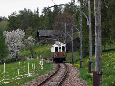 南ドイツ・北イタリア鉄道の旅（その６ ボルツァーノ レノン鉄道の木造電車に乗車）