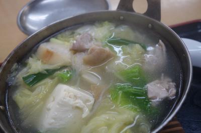 20210109 京都 島原のみやこ食堂。寒い日は温かいもん、かしわの水炊き定食を。