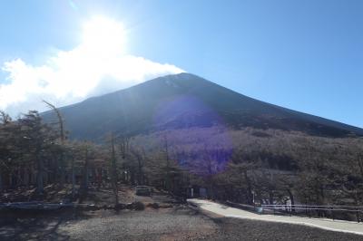 富士五湖のクリスマス旅♪　Vol.4　☆クリスマスの富士山：史上初の雪なしの富士五合目へ♪