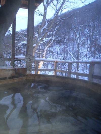 山田温泉でそり遊びと風景館ステイ