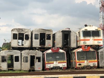 2019年 ジャカルタ近郊電車とタイ-A（インドネシア編）／プレワカルタ・電車の墓場へ