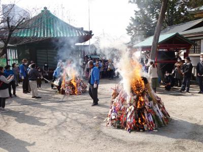 七福神巡り　とんど焼