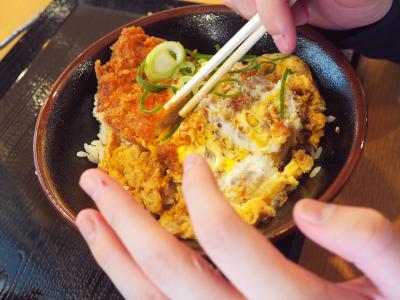 私は千葉ラーメン、息子はかつ丼で合格めざしました