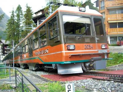 １７．スイス鉄道の旅１０日目：標高差１４８５Mゴルナーグラート登山鉄道とハイキング