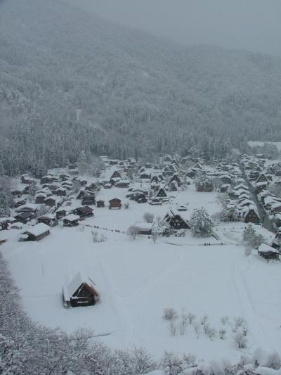 雪の白川郷と新穂高ロープウェイ