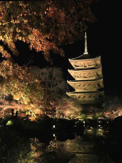 紅葉散る凛とした佇まいの寺社で平安を祈る旅（2）友人と巡る「二尊院、祇王寺、嵯峨野湯、竜安寺、北野天満宮、この旅一番の感動・東寺」京都2日目